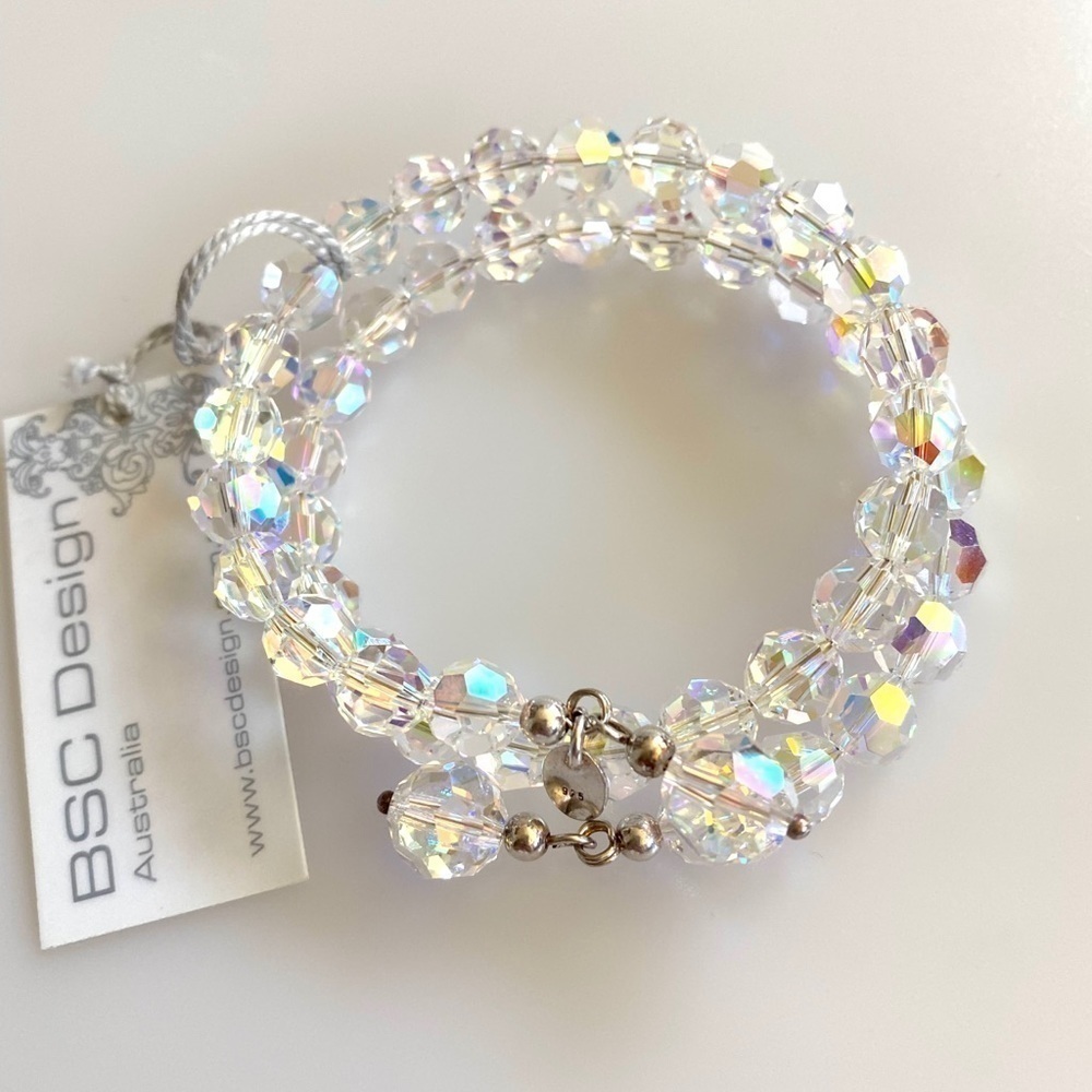 BSC Design Australia 925 Bracelet Swarovski Crystals 925 Sterling Silver